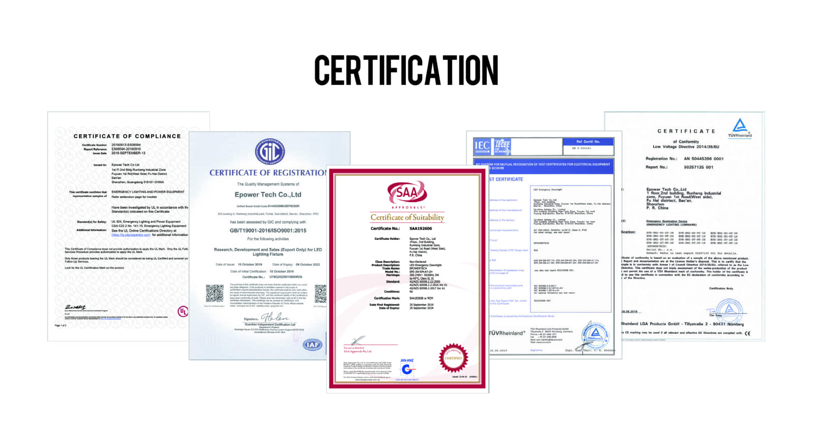 Key Certifications for Emergency Lighting